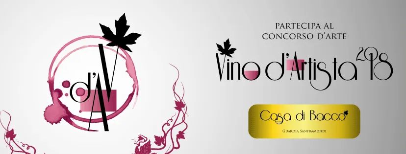 Locandina del concorso Vino d'Artista